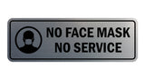 Standard No Face Mask No Service Sign