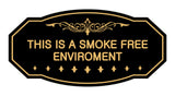 Victorian This Is A Smoke Free Environment Sign