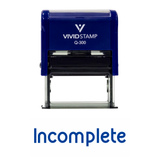 INCOMPLETE Teacher Self Inking Rubber Stamp