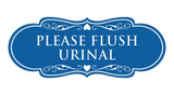 Designer Please Flush Urinal Wall or Door Sign