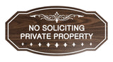 Signs ByLITA Victorian No Soliciting Private Property Sign
