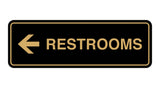 Signs ByLITA Standard RESTROOM (LEFT ARROW) Sign