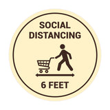 Signs ByLITA Circle Social Distancing Sign