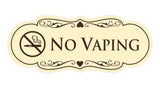 Signs ByLITA Designer No Vaping Sign
