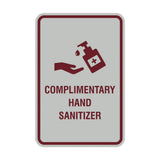 Portrait Round Complimentary Hand Sanitizer Sign