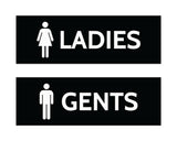 Signs ByLITA Basic Ladies and Gents Sign Set