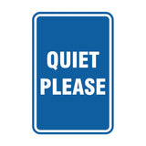 Portrait Round Quiet Please Sign