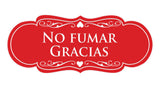 Signs ByLITA Designer Spanish No Fumar Gracias Sign