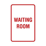 Portrait Round Waiting Room Sign