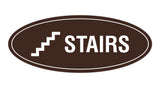 Oval Stairs Sign