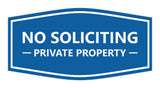 Signs ByLITA Fancy No Soliciting Private Property Sign