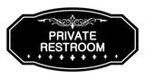 Victorian Private Restroom Sign