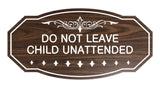 Victorian Do Not Leave Child Unattended Sign