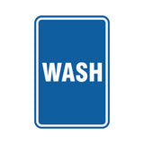 Portrait Round Wash Sign