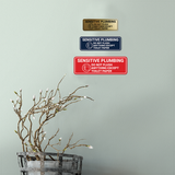 Standard Sensitive Plumbing Do Not Flush Anything Except Toilet Paper Wall or Door Sign