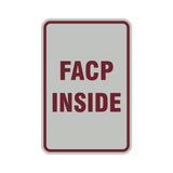 Portrait Round Facp Inside Sign