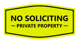 Signs ByLITA Fancy No Soliciting Private Property Sign