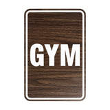 Portrait Round Gym Sign