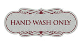 Signs ByLITA Designer Hand Wash Only Sign