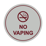 Signs ByLITA Circle No Vaping Sign
