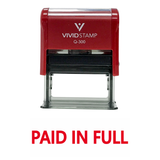 Basic PAID IN FULL Self Inking Rubber Stamp
