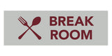 Signs ByLITA Basic Break Room Sign