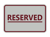General Reserved Sign