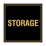 Black / Gold Signs ByLITA Square Storage Sign
