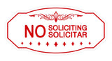 Signs ByLITA Victorian No Soliciting No Solicitar Sign