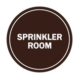 Signs ByLITA Circle Sprinkler Room Sign