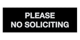Signs ByLITA Basic Please No Soliciting Sign