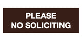 Signs ByLITA Basic Please No Soliciting Sign