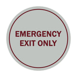 Signs ByLITA Circle Emergency Exit Only Sign