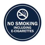 Signs ByLITA Circle No Smoking Including E-Cigarettes Sign