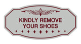 Victorian Kindly Remove Your Shoes Sign