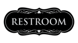 Designer Restroom Sign