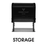 Black Storage Self Inking Rubber Stamp