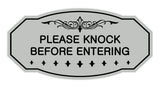 Victorian Please Knock Before Entering Sign