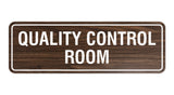 Standard Quality Control Room Sign
