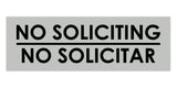 Signs ByLITA Basic No Soliciting No Solicitar Sign