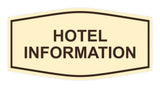 Signs ByLITA Fancy Hotel Information Sign