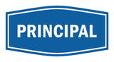 Signs ByLITA Fancy Principal Sign with Adhesive Tape, Mounts On Any Surface, Weather Resistant, Indoor/Outdoor Use