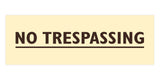 Signs ByLITA Basic No Trespassing Sign