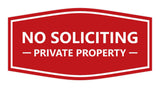 Signs ByLITA Fancy No Soliciting Private Property Sign