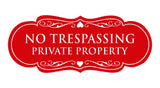 Signs ByLITA Designer No Trespassing Private Property Sign