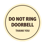 Signs ByLITA Circle Do Not Ring Doorbell Sign