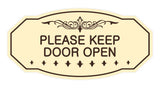Victorian Please Keep Door Open Wall or Door Sign