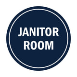 Signs ByLITA Circle Janitor Room Sign