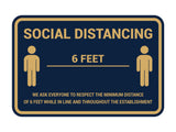 Classic Framed Social Distancing Sign
