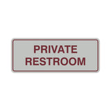 Signs ByLITA Standard Private Restroom Sign